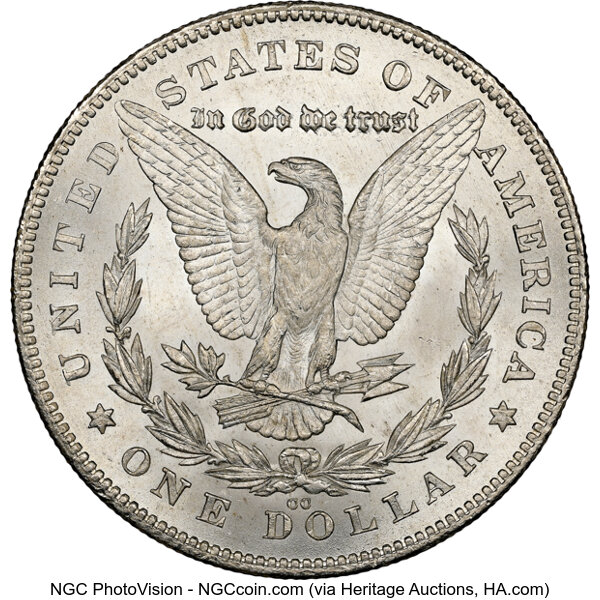 image for: 1880/79-CC Reverse of 1878, VAM-4 $1  NGC MS62