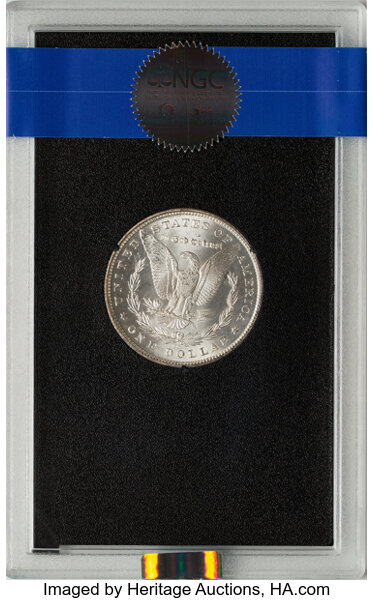 image for: 1882-CC GSA Hoard, Hard package $1  NGC MS65