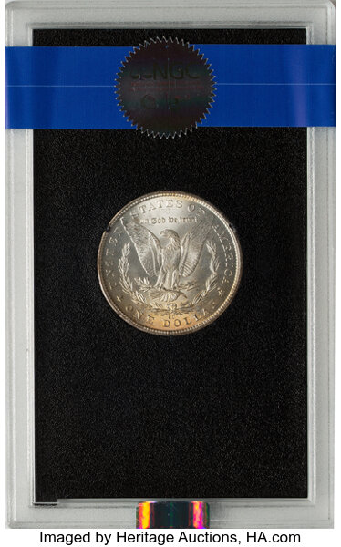 image for: 1884-CC GSA Hoard, Hard package $1  NGC MS65