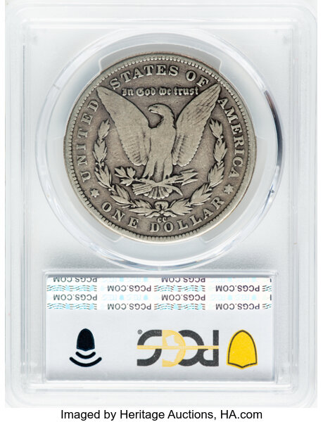 image for: 1890-CC $1  PCGS VG8