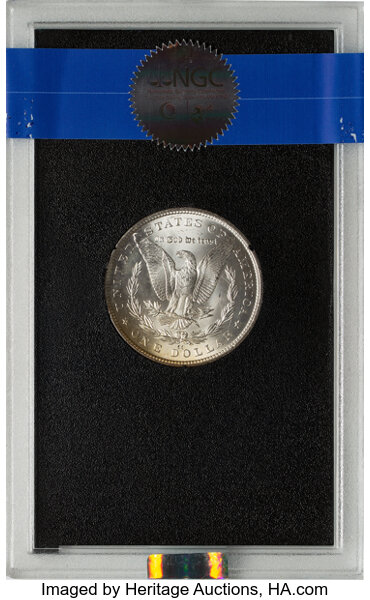 image for: 1882-CC GSA Hoard, Hard package $1  NGC MS64+