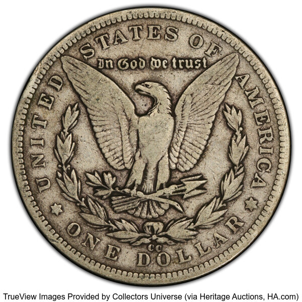 image for: 1893-CC $1  PCGS F12