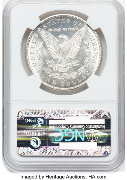 image for: 1890-CC $1  NGC MS63 CAC