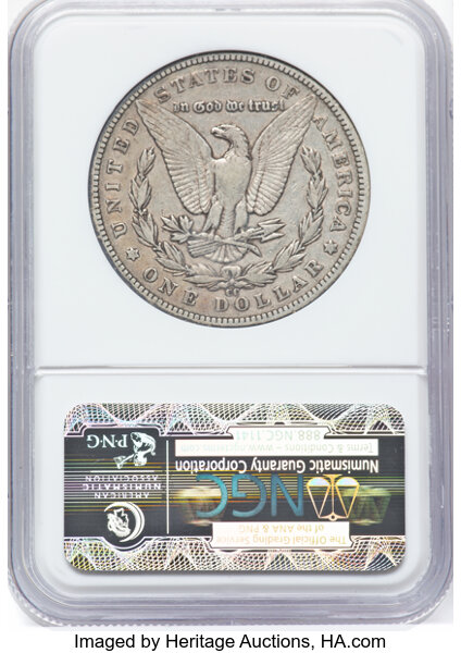 thumbnail for: 1892-CC $1  NGC VF25