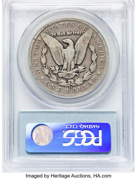 image for: 1879-CC Capped Die, VAM-3 $1  PCGS VG8