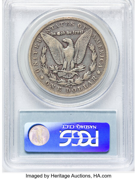 image for: 1879-CC Capped Die, VAM-3 $1  PCGS F12