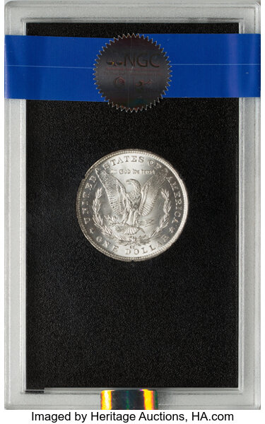 image for: 1882-CC GSA Hoard, Hard package $1  NGC MS64