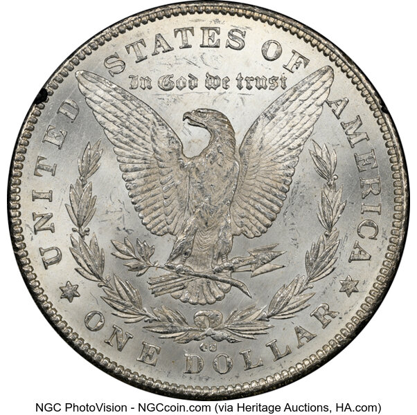 image for: 1878-CC GSA Hoard, Hard package $1  NGC MS61