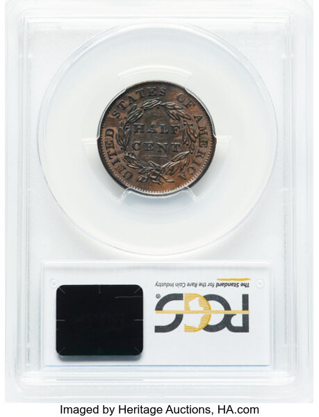 image for: 1834 1/2 C C-1, B-1, R.1, AU58 PCGS.  Mintage 141,000....