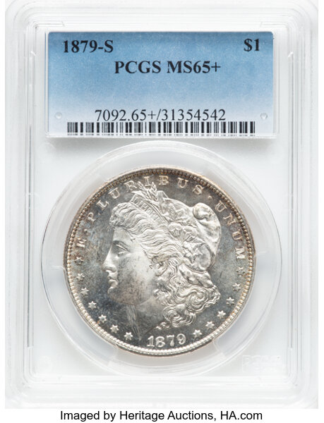 image for: 1879-S $1  PCGS MS65+