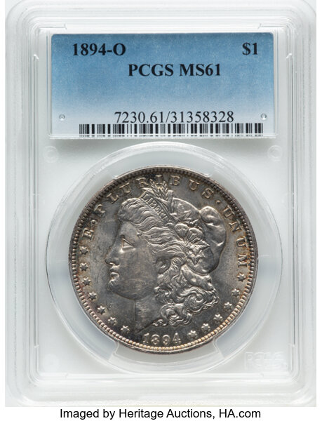 image for: 1894-O $1  PCGS MS61