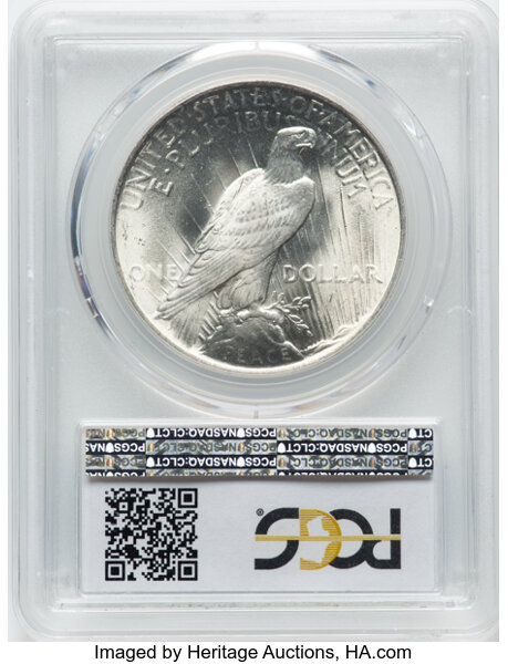 image for: 1922 $1  PCGS MS66+ CAC