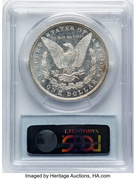 image for: 1890 $1  PCGS MS64+ PL CAC