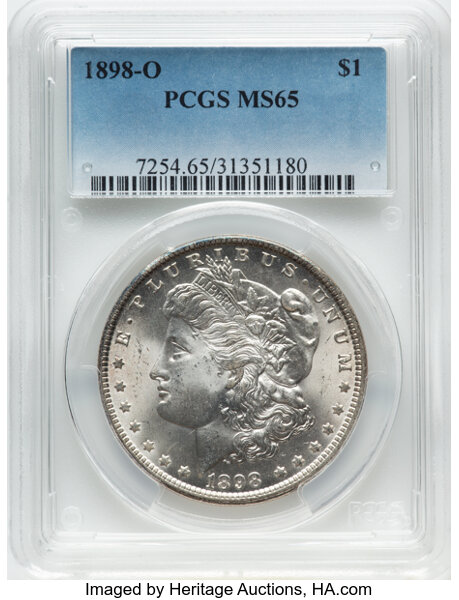 image for: 1898-O $1  PCGS MS65