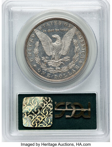 image for: 1880 $1  PCGS MS63 DMPL CAC