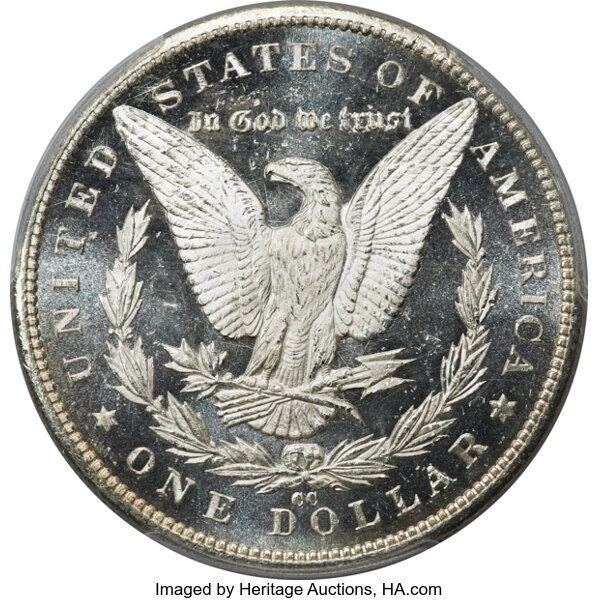 image for: 1884-CC $1  PCGS MS66 DMPL