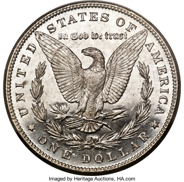 image for: 1887/6 $1 VAM-2 MS66 Prooflike PCGS. Ex: Jack Lee 2. A Top 100 Variety. The remnants of an undertype 6 are visible on eithe...