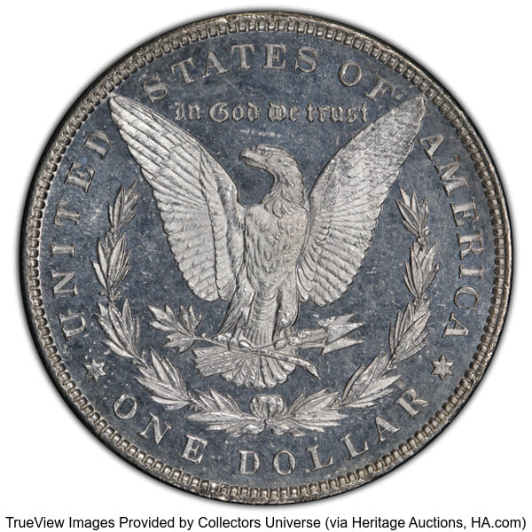 image for: 1880 $1  PCGS MS65 DMPL