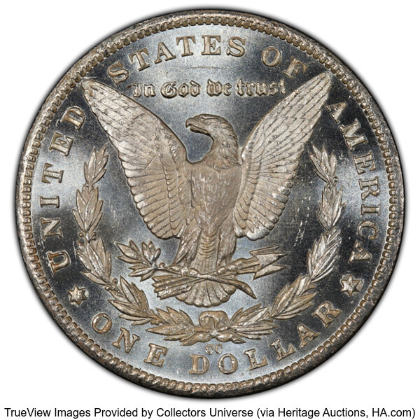 image for: 1881-CC $1  PCGS MS66+ PL CAC