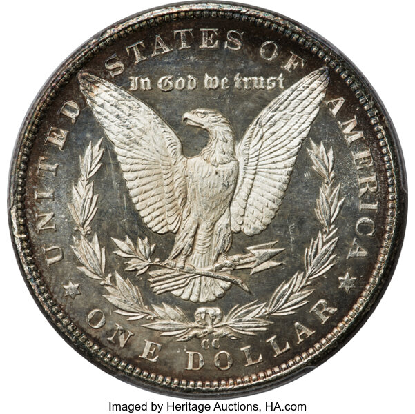 image for: 1890-CC $1  PCGS MS65+ DMPL