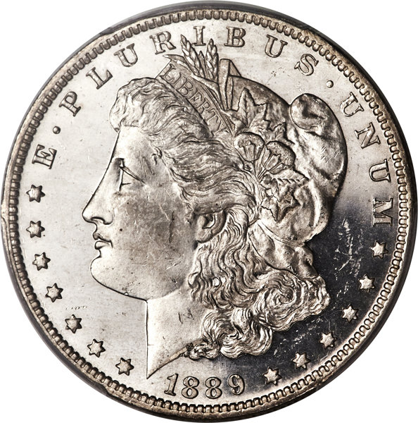 image for: 1889-O $1 MS64 Deep Mirror Prooflike PCGS. The 1889-O is a challenging issue for the collector of Prooflike and Deep Mirror...