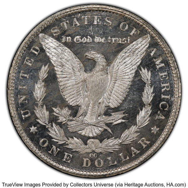 image for: 1885-CC $1  PCGS MS65+ DMPL CAC