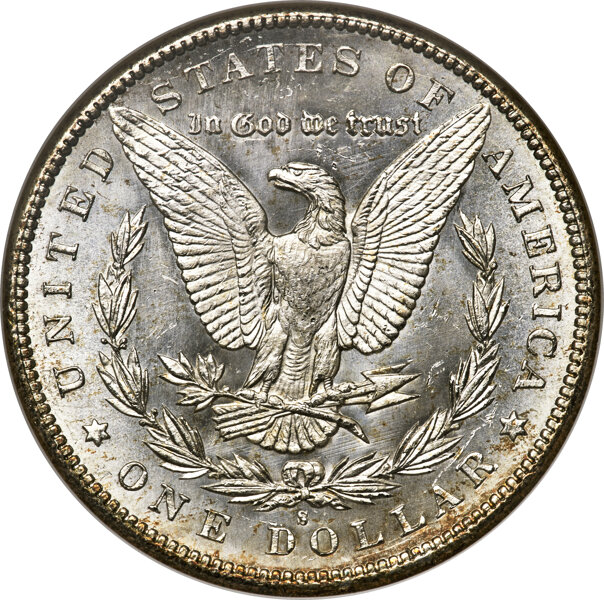 image for: 1895-S $1 MS63 Prooflike NGC. The lower mintage 1895-S is a better date in all grades, and is rarely encountered with proof...
