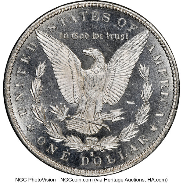 image for: 1887-S $1  NGC MS65 PL