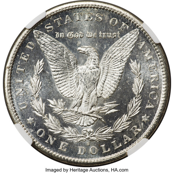 image for: 1890-S $1  NGC MS65 DMPL