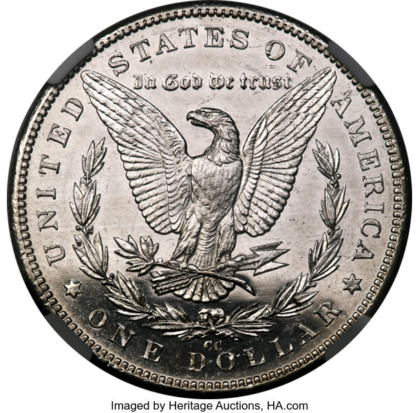 image for: 1889-CC $1  NGC AU58 PL