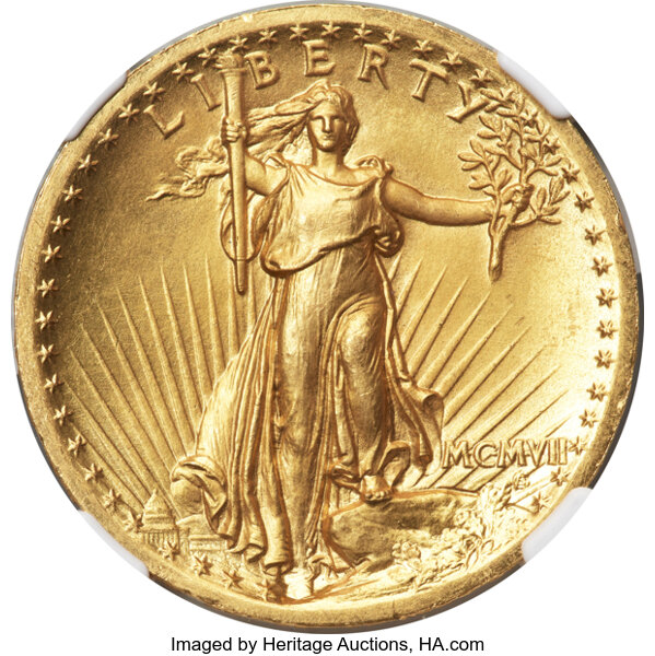 image for: 1907 $20 High Relief PR65 NGC....