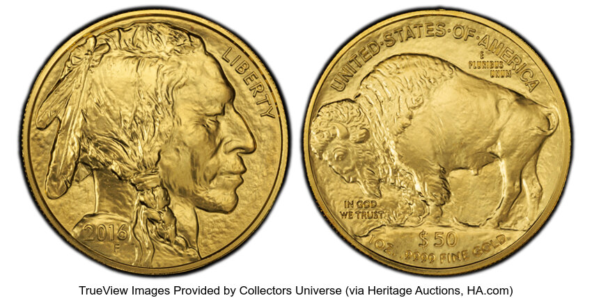 image for: 2016 $50 One-Ounce Gold Buffalo, 10th Anniversary, .9999 Fine, MS69 PCGS....