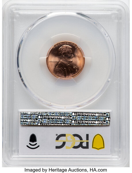 image for: 2010-D 1C MS67 Red PCGS. PCGS Population: (43/1).  ...