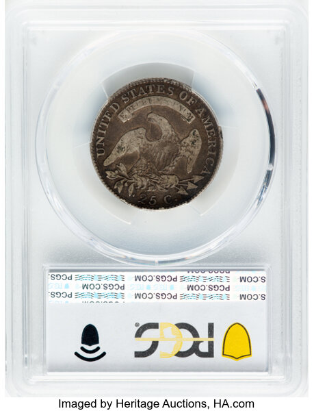 image for: 1818 25C B-6, R.4, VG10 PCGS.  Mintage 361,174....