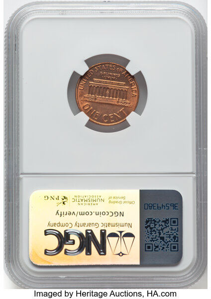 image for: 1972 1C Doubled Die Obverse, FS-103, MS65 Red NGC. Not the Guide Book variety (FS-101)....