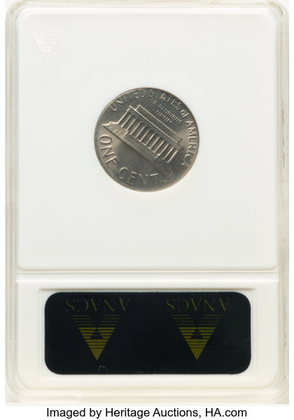 image for: 1978 1C Lincoln Cent -- Struck on a Dime Planchet -- MS64 ANACS. Housed in a small-sized holder....