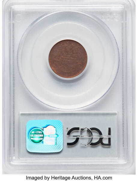 image for: Undated 1C Small Cent, Copper -- Type 2 Planchet -- MS61 Red and Brown PCGS....