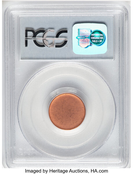 image for: 1982-D Zinc, Large Date 1c PCGS MS62 RD