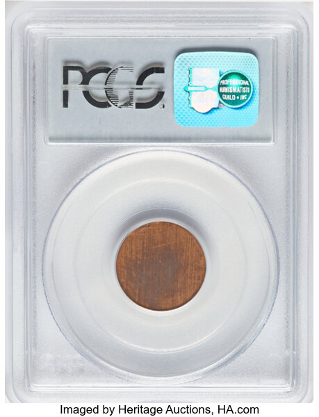 image for: Undated 1C Small Cent, Copper -- Type 1 Blank -- MS61 Red and Brown PCGS....