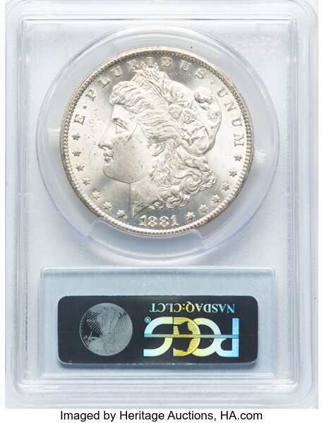 image for: 1881-CC $1  PCGS MS64
