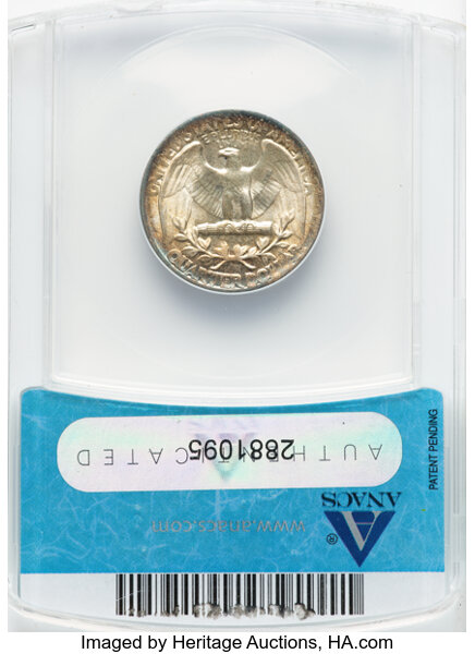 image for: 1954 25c ANACS MS64