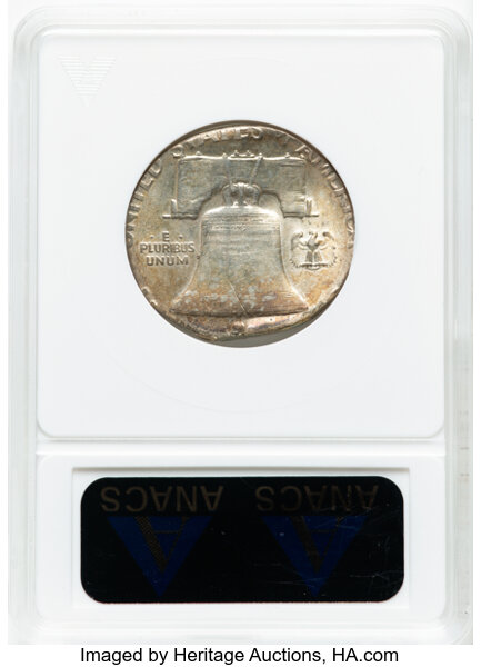 image for: 1956 50c ANACS Deta AU58