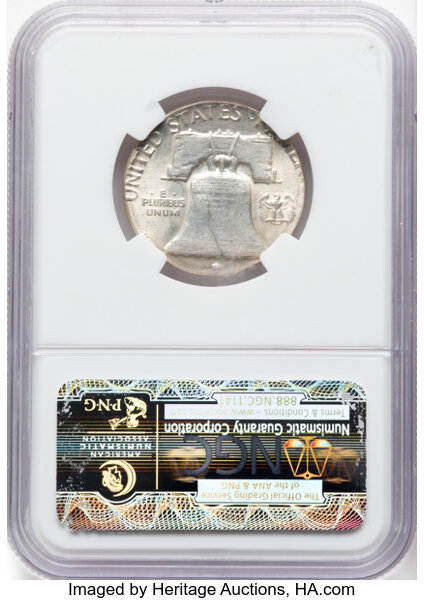 image for: 1954 50c NGC AU58