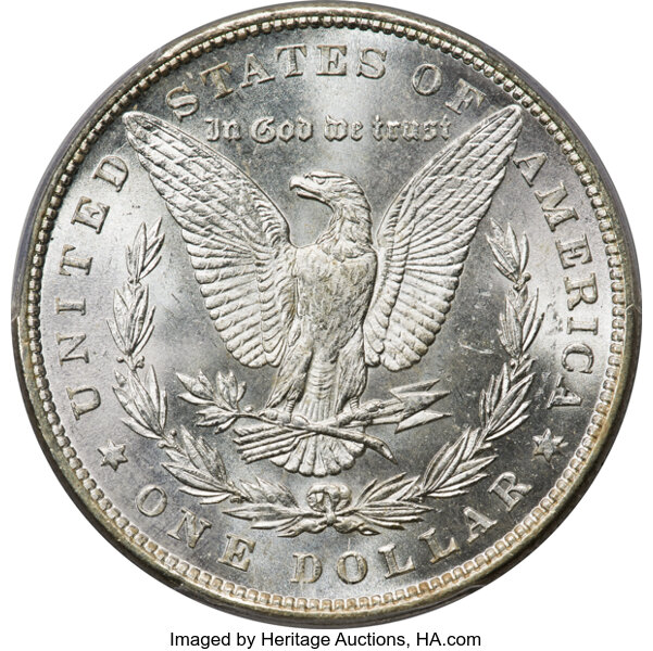 image for: 1880 $1  PCGS MS66