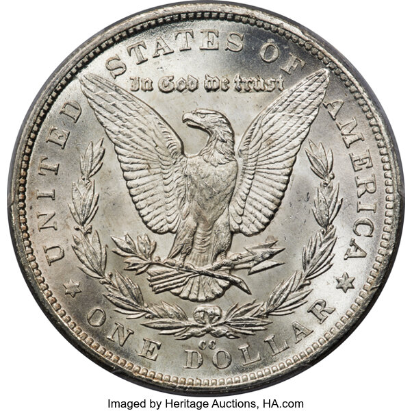 image for: 1880-CC $1  PCGS MS66+ CAC