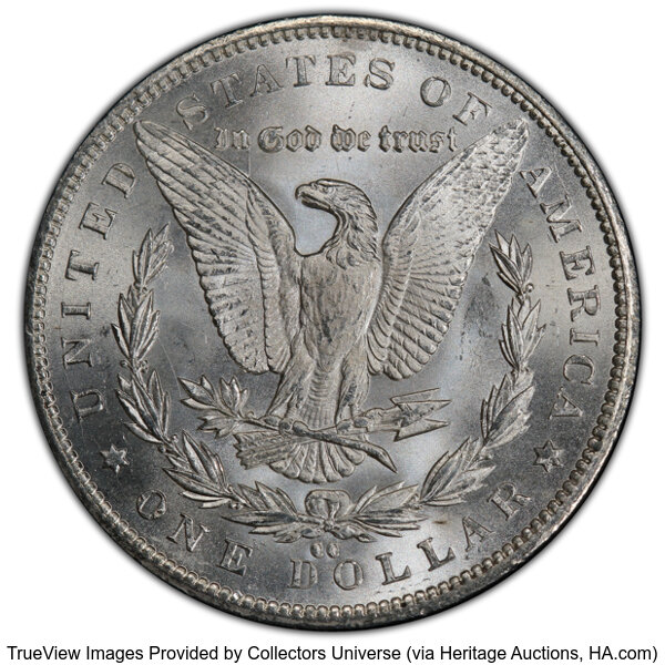 image for: 1892-CC $1  PCGS MS65