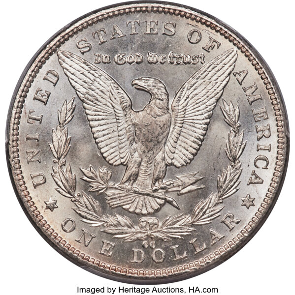 thumbnail for: 1890-CC $1  PCGS MS65+