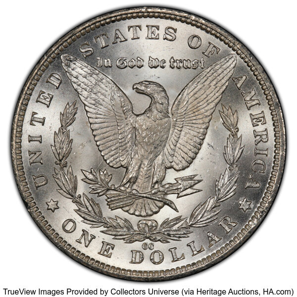 image for: 1883-CC $1  PCGS MS67+ CAC