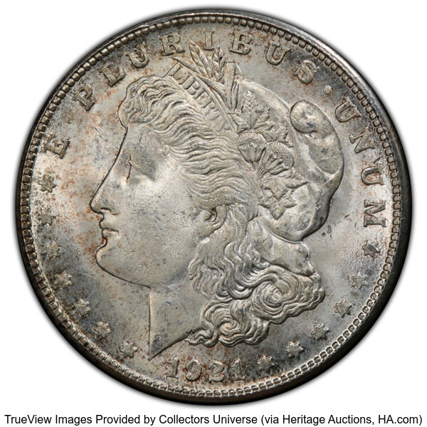1921-S $1 MS66 PCGS. Mintage 21,695,000....