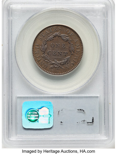 image for: 1820/19 N-1 1c PCGS XF45 BN CAC
